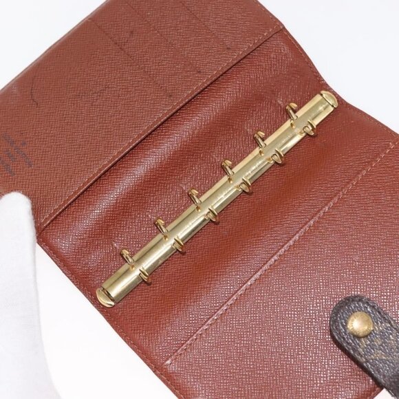 LOUIS VUITTON Monogram Agenda PM Day Planner Cover R20005 LV Auth 146032 - Picture 13 of 16